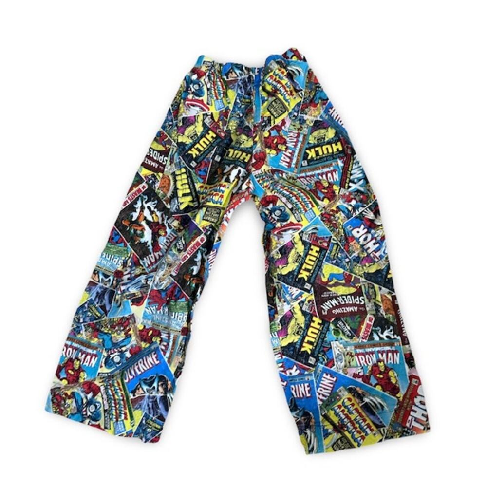 Marvel Boys Lounge Pants Size Small Blue Red  Pajama Pants